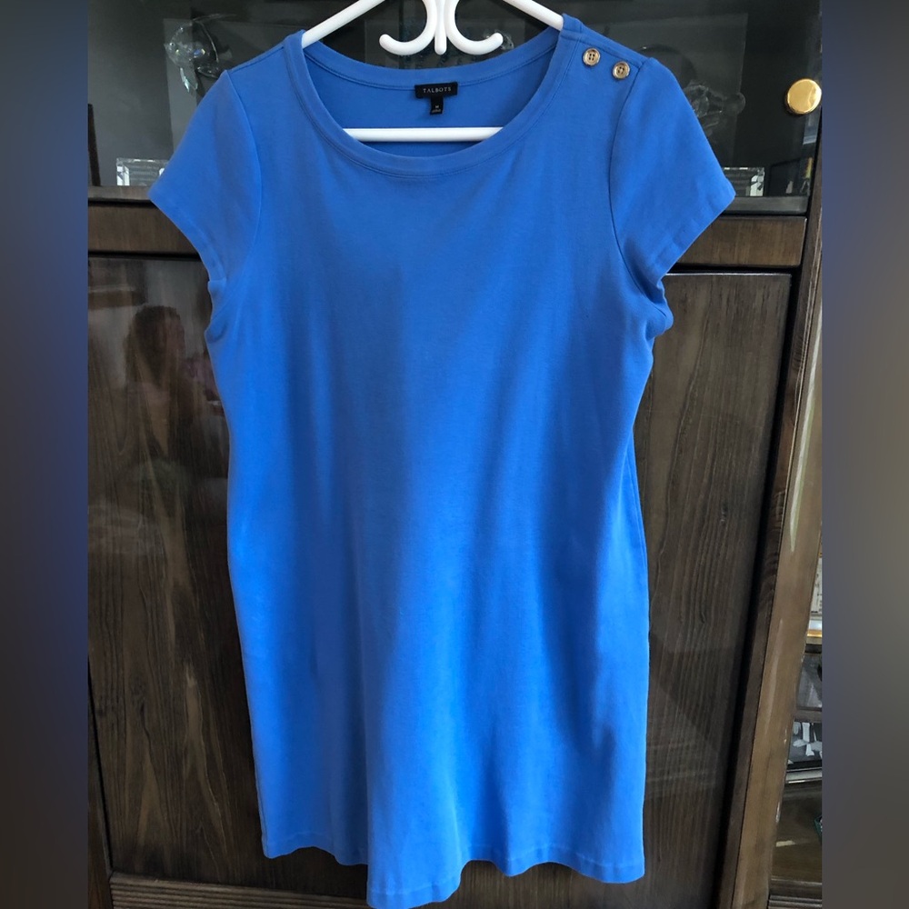 Talbots Cotton Blue Dress